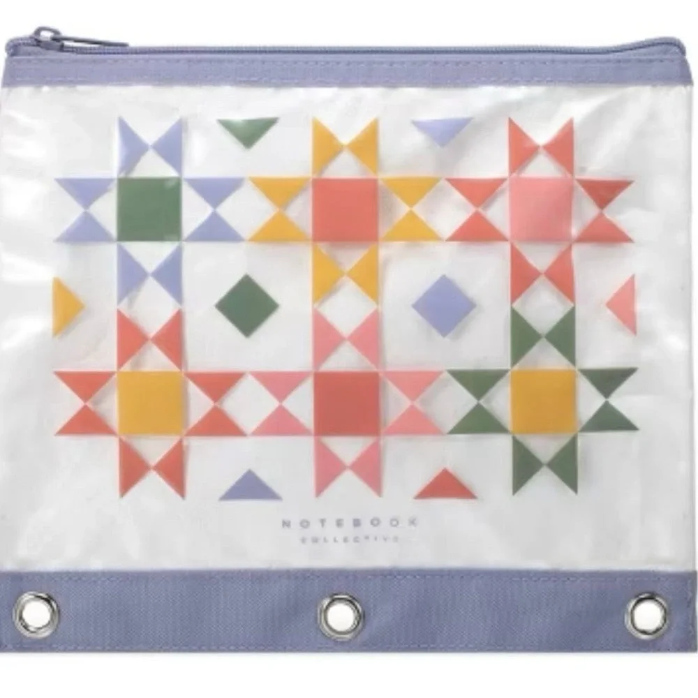 Notebook Collective binder accessories zippered pouches nwt